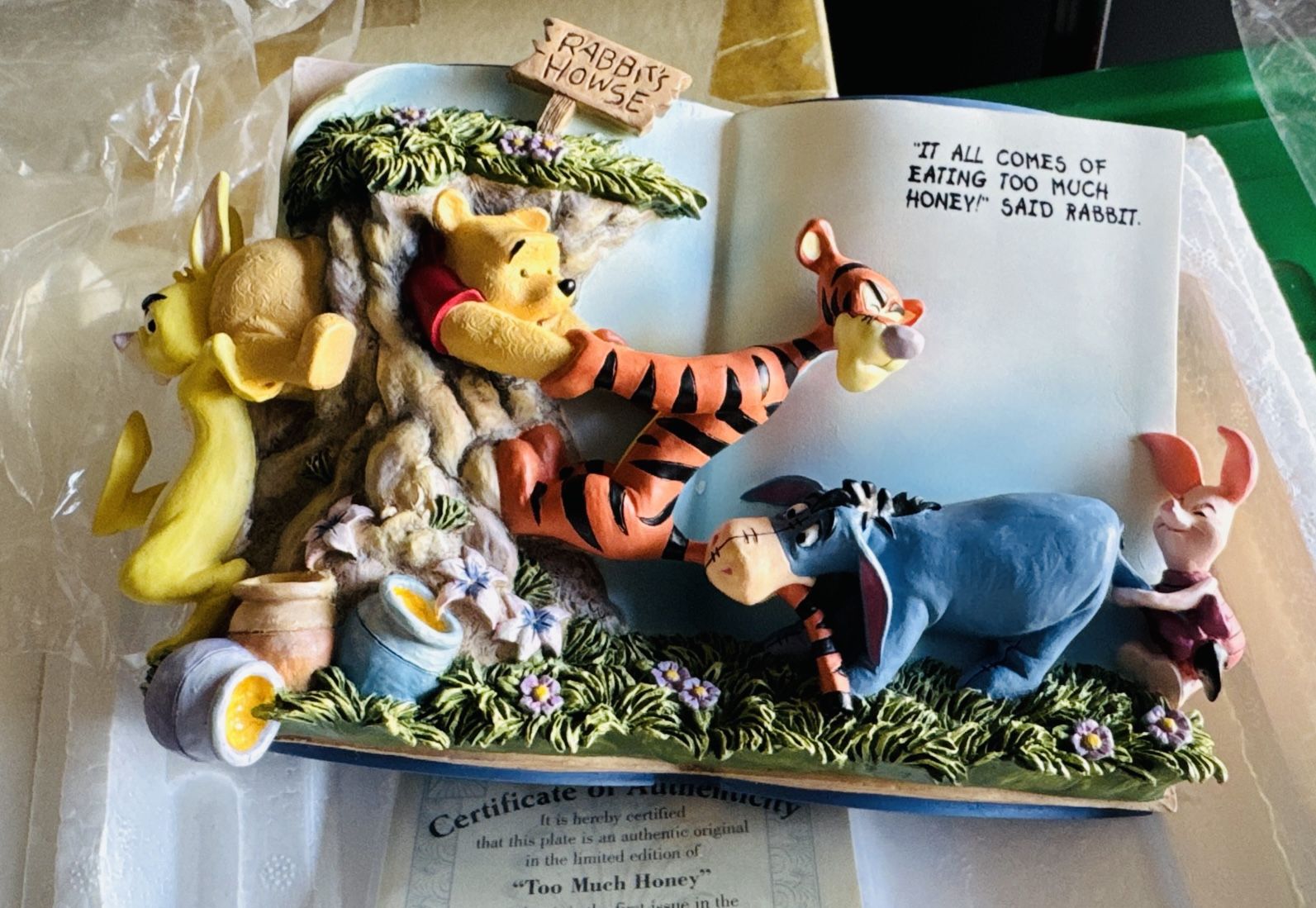 Disney *Winnie The Pooh*’Too Much Honey’ Storybook Collection No. Tigger, Piglet, Rabbit, Eeyore