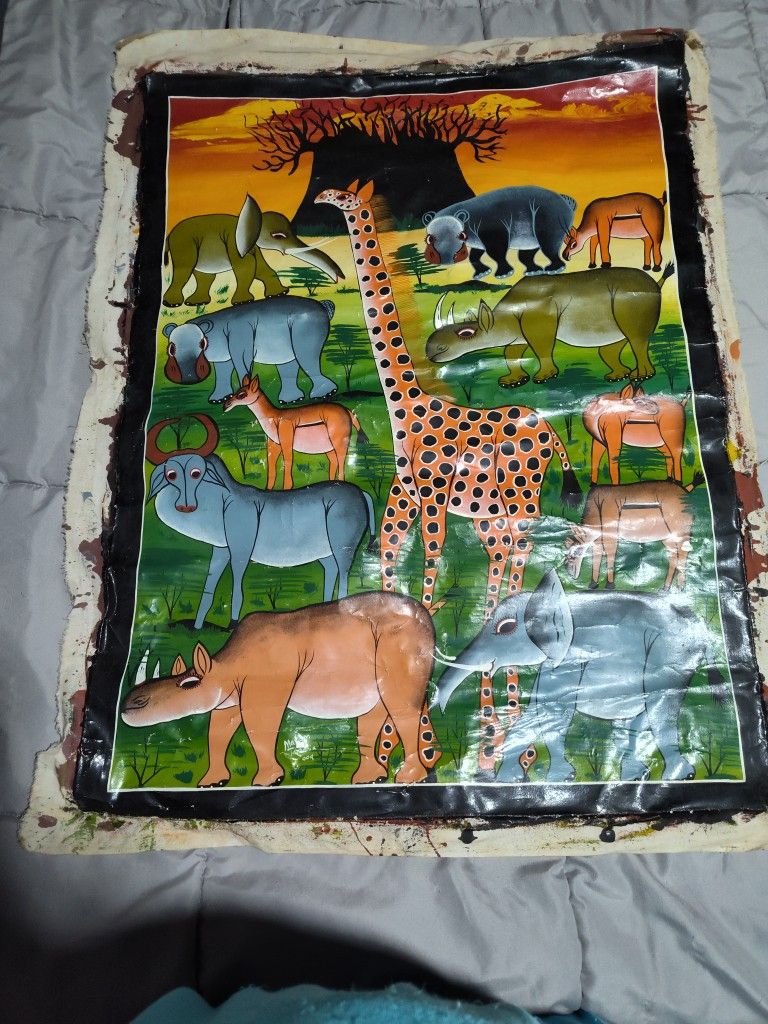 Original African Artwork--Acrylic on Canvas
