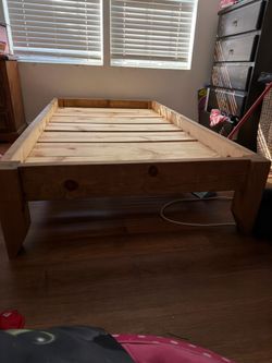 Sold wood twin bed