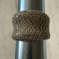 Sterling CZ Ring. 7.5