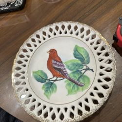 Scarlet Tanager decorator plate