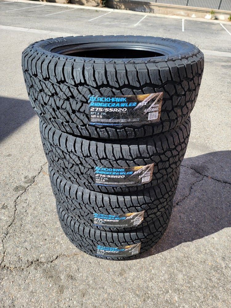 275 55 20 NEW TIRES SILVERADO SUBURBAN AVALANCHE TAHOE SIERRA F150 RAM RUBICON SAHARA GLADIATOR TUNDRA TITAN
