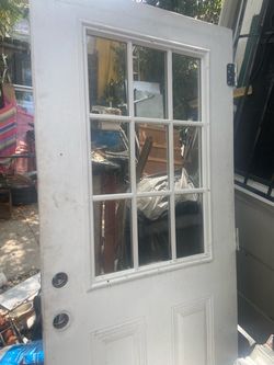 Exterior metal door 36/80