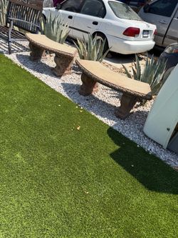 Concrete Garden Benches  $180 both
