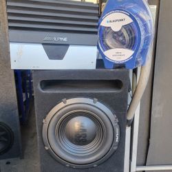 Alpine 12inch Subs And Amplifier Alpine And Kit 