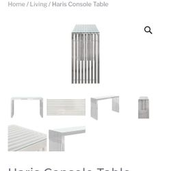 Harris Chrome Console Table