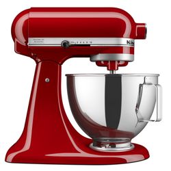 KitchenAid Deluxe Series 4.5 Quart Tilt-Head Stand Mixer with Stainless Bowl, Empire Red - BRAND NEW 