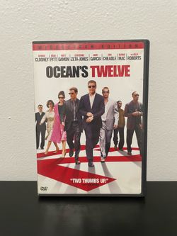 Oceans Twelve DVD Movie Widescreen Edition Brad Pitt George Clooney 2004