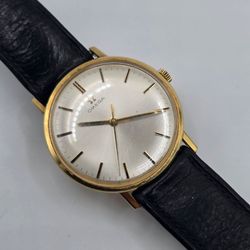 Vintage Omega 14K Solid Gold Men’s Manual-Wind Dress Watch