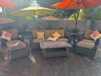 Six piece patio set