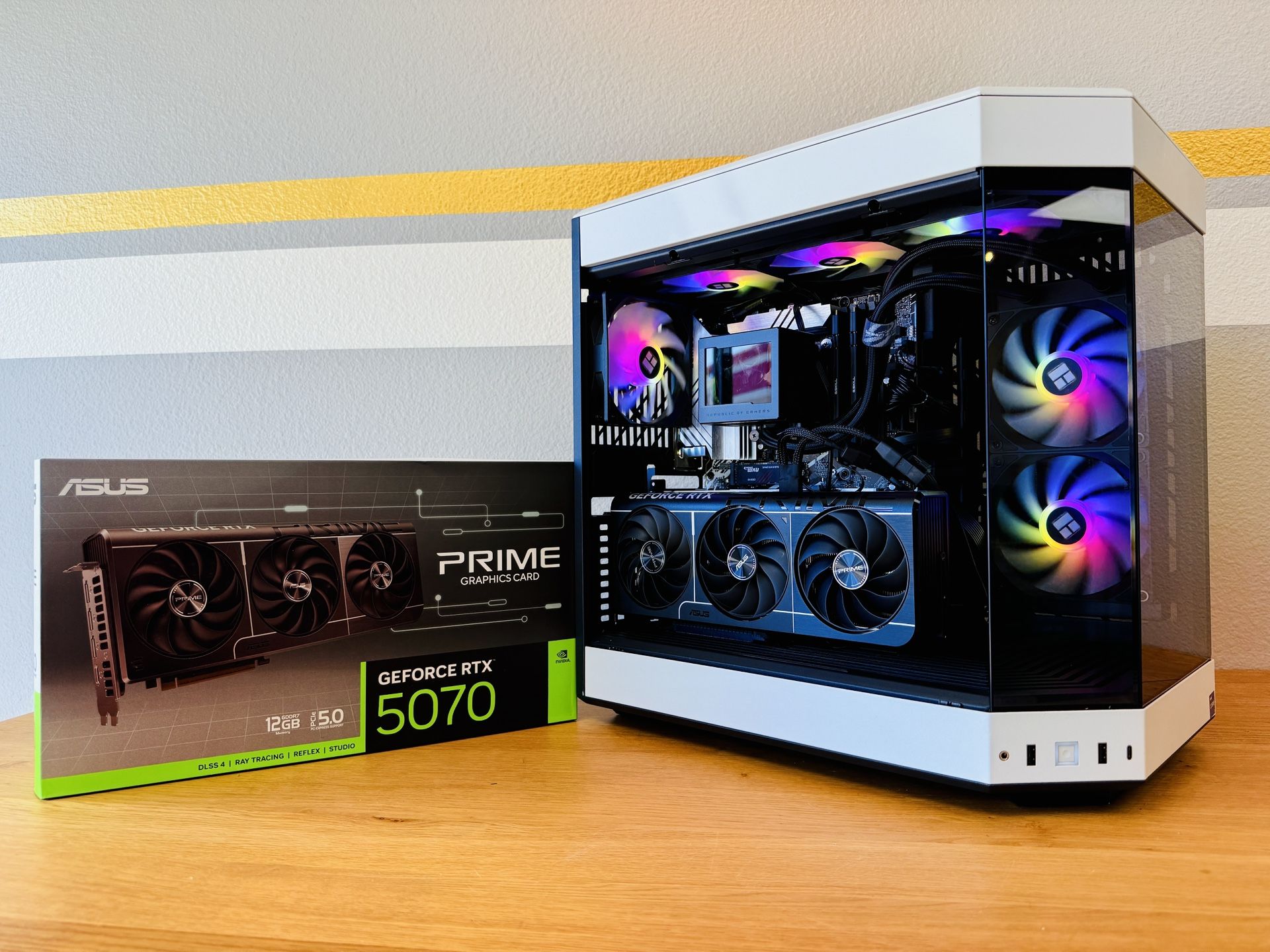 Gaming PC Custom Built by AREA-51✅🕹Full White RGB Set,Intel i7/32GB RAM/2TB🖥1 Yr Wrnty‼️ RTX 5070 GPU💥 $0 Down Finance Available