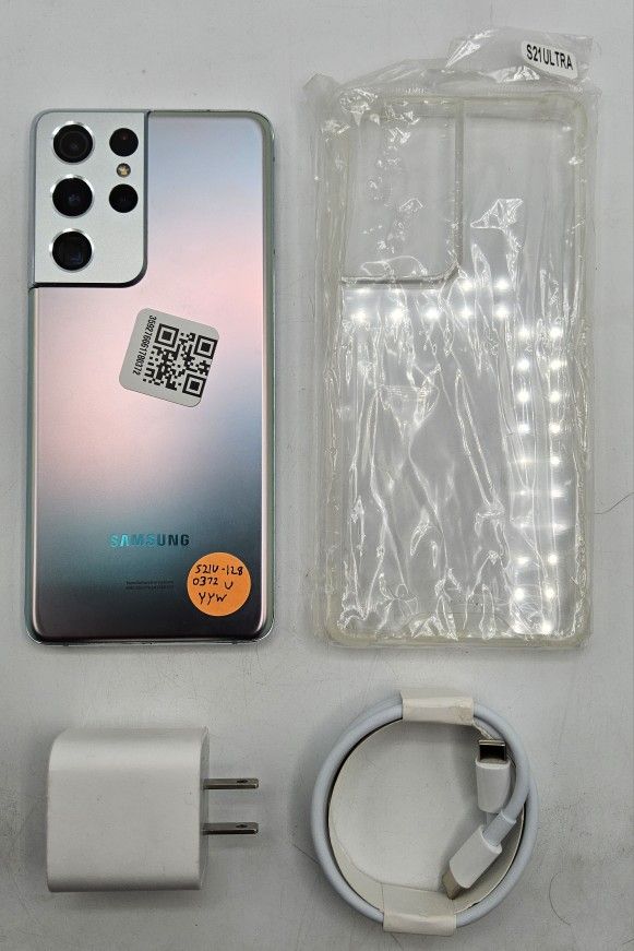 🔥Samsung Galaxy S21 Ultra 5G 128gb🔥Unlocked With Case, Charger And Warranty $300