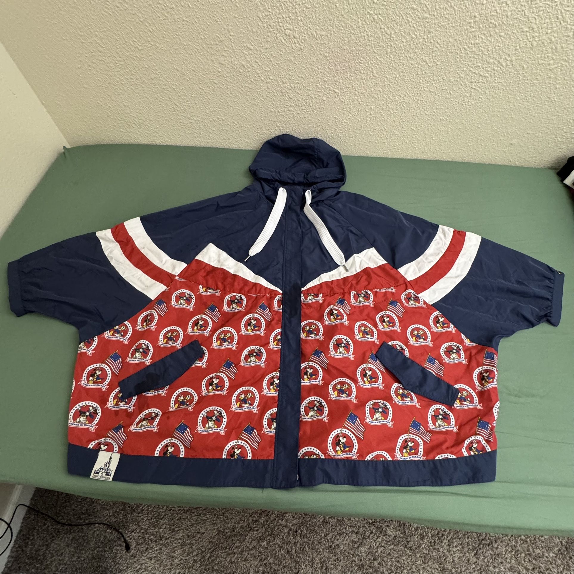 Disney World Patriotic Windbreaker