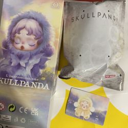 Pop Mart Skullpanda L'impressionnisme DAWN Plush Pendant