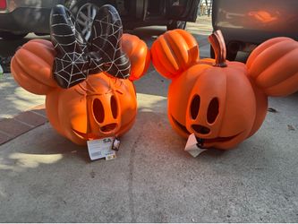 Mickey & Minnie Pumpkin Set