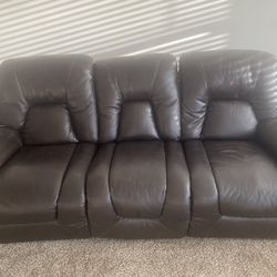 Sofa Recliner With Power Control and Four Barstool and Two End Tables 
