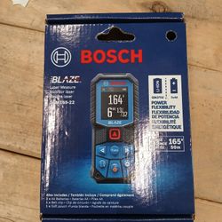 BOSCH BLAZE 165 ft. Dual Power Battery Laser Distance Tape Measuring Tool w/ Color Screen & Measurement Rounding