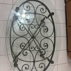 Glass Coffee Table With Two Side Tables