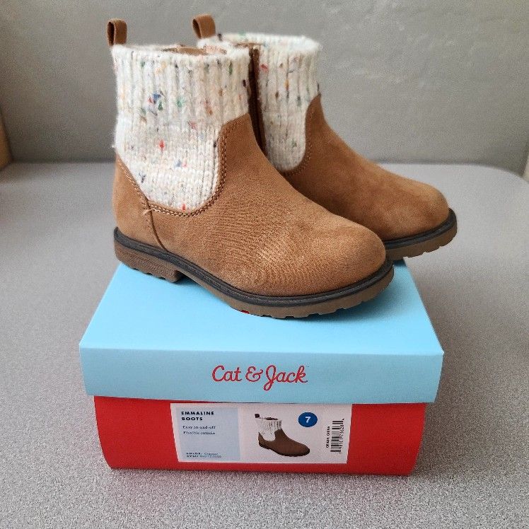 7C Cat & Jack Toddler Girl Boots