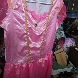New Princess Pea Pink Long Halloween Dress Size XL