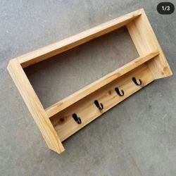 Key holder Shelf With 4 Hooks