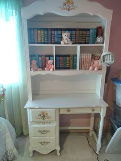 Vintage Youth-Size French Provincial Desk, Hutch & Chest