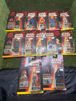 Star Wars Episode I Figure Lot of 13 Hasbro 1999 CommTech Carded - New Sealed