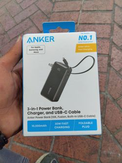 Anker Fusion 10K Power Bank with USB-C Cable