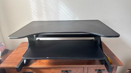 Black Standing Desk Converter Riser