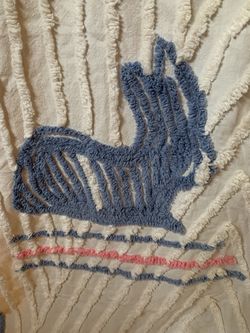 Vintage Chenille Crib Blanket