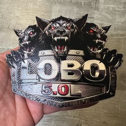 Truck tailgate badge 5.0 lobo
