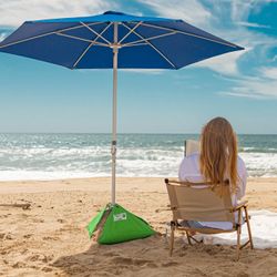  Beach Umbrella With Base