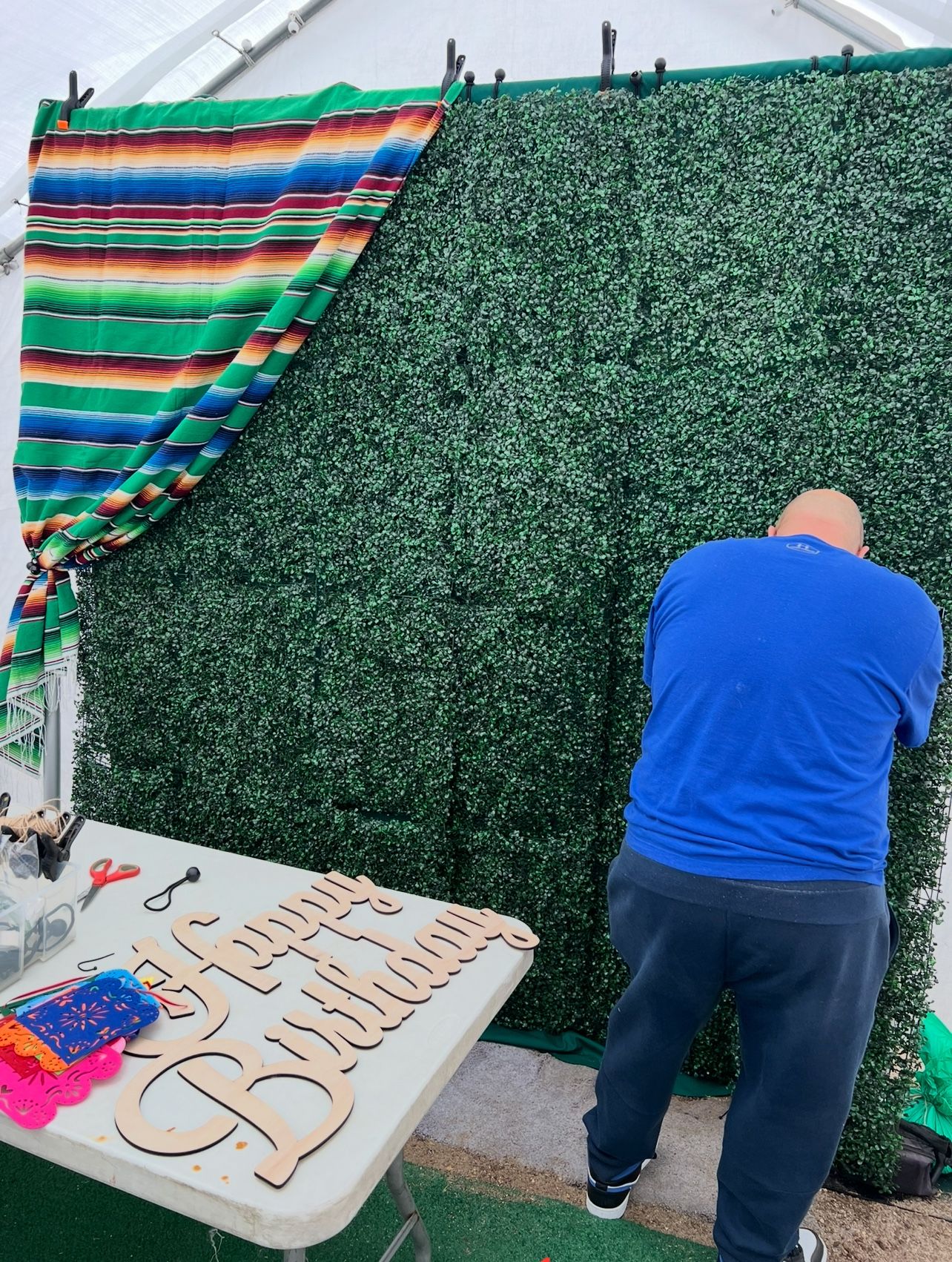 Backdrop Grass Wall