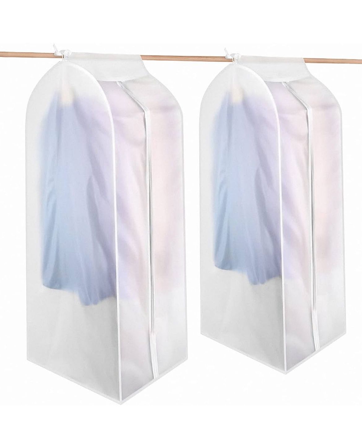 Full-zip Lightweight Translucent Waterproof Hanging Garment Closet Storage Bags, $7 ea or 5/$30