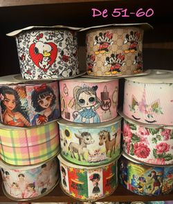 Listón estampado de 3 pulgadas