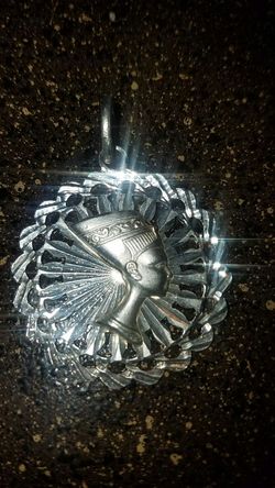 Sterling silver Nefititi pendant