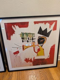 Basquiat 28" x 28" framed print