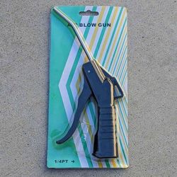 NEW power compressor 1/4" blow gun pistol grip angled 4.25" nozzle air blower tip tool accessory