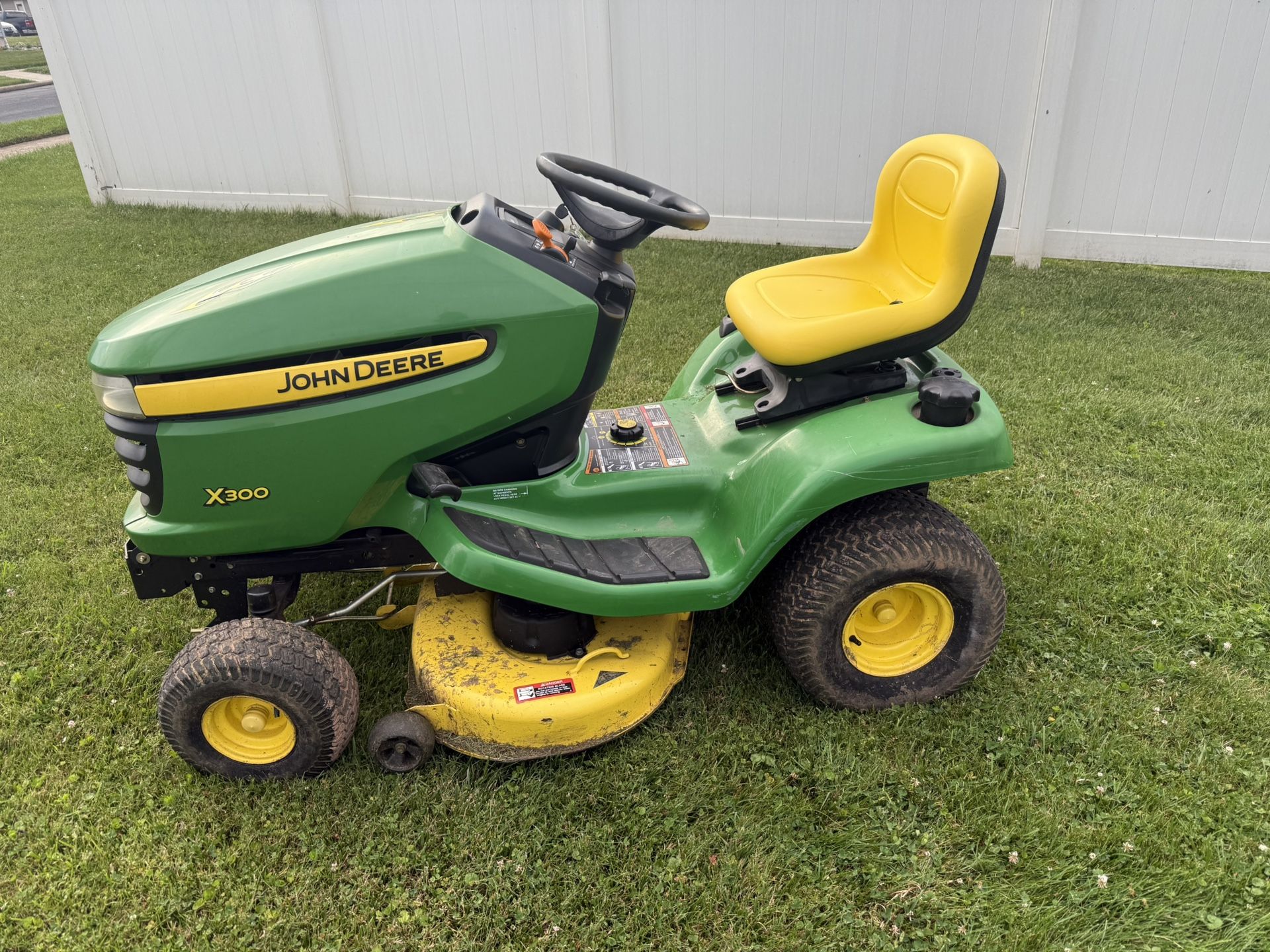 John Deere X300 Riding Mower