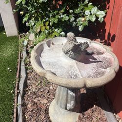 Bird Bath (cast Stone) $100 OBO 