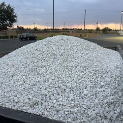 3/4 Inch Decorative White Rocks Dolomite New