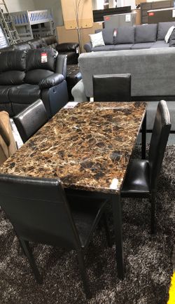 Dining table with four chairs only for $299