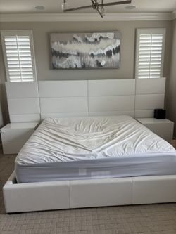 King Bed frame And Side Tables From modani