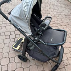 Uppababy Cruz Stroller - Uppa Baby W/ Kickboard Piggyback Ride On Included