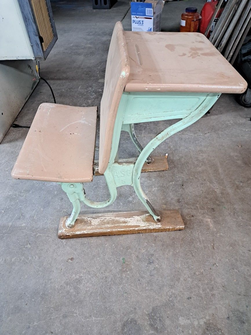 Antique School Desk