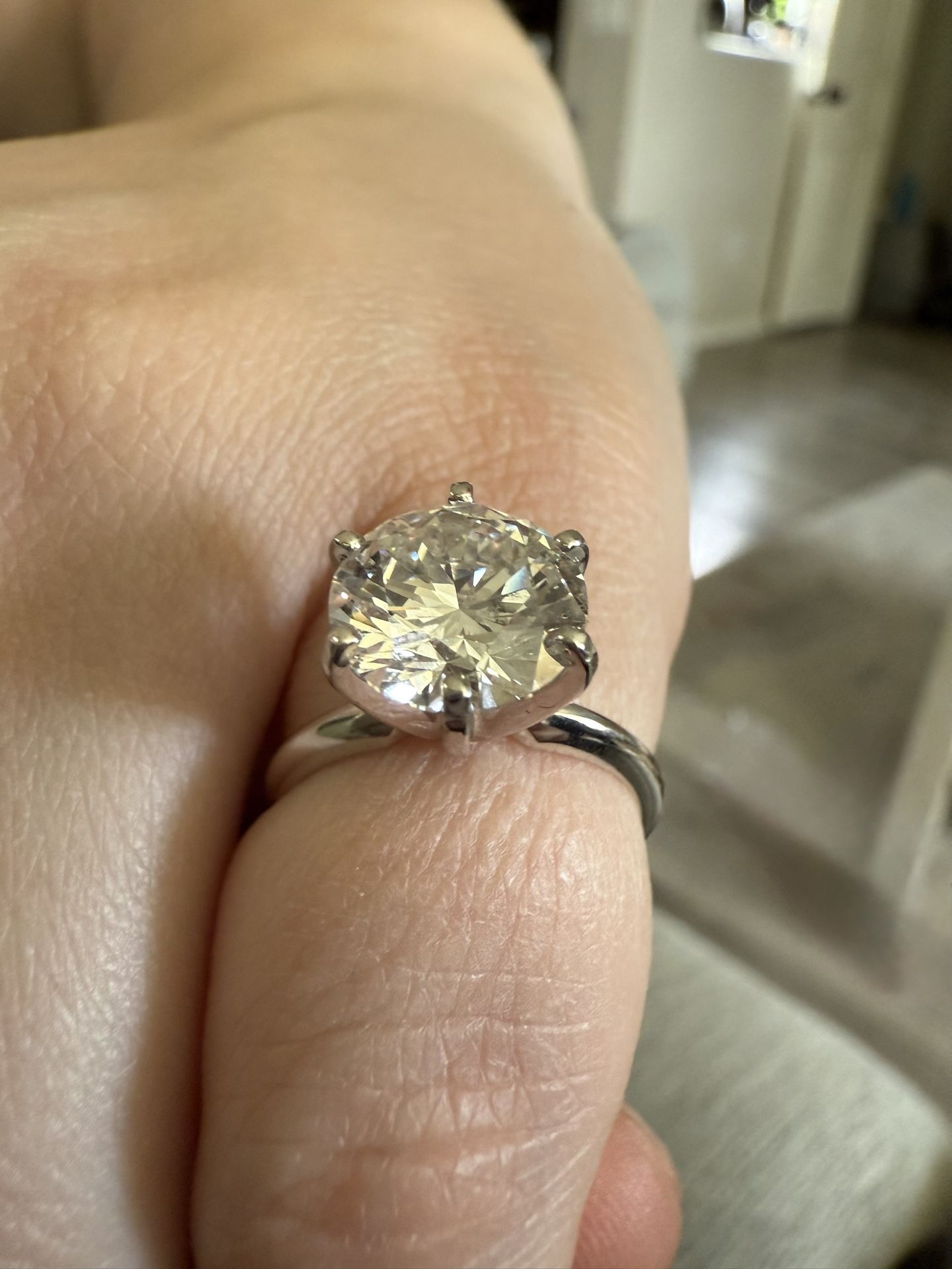 NEW and Gorgeous 3.04 Carat Lab Diamond Ring