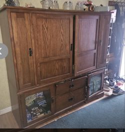 Wooden Entertainment Center