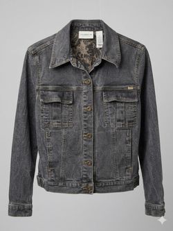 Liz Claiborne Faded Black Denim Jacket