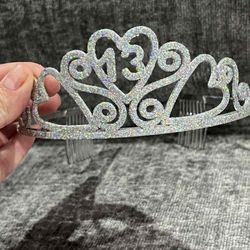 Tiara 13 with plastic jewels