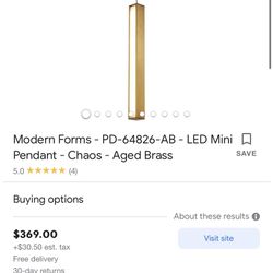 Mini Gold Light Pendant 